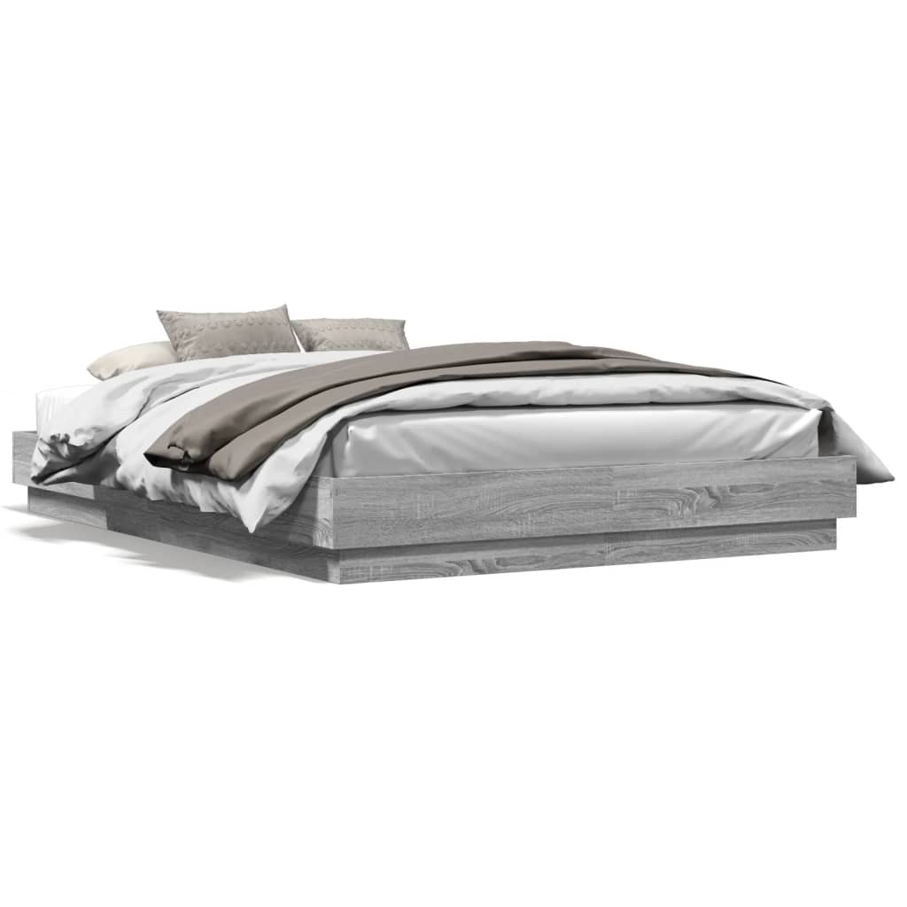 Giroletto Con Luci Led Grigio Sonoma 150x200 cm - Image 5