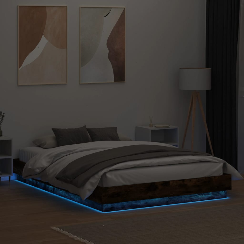 Giroletto Con Luci Led Rovere Fumo 140x200 cm - Image 4