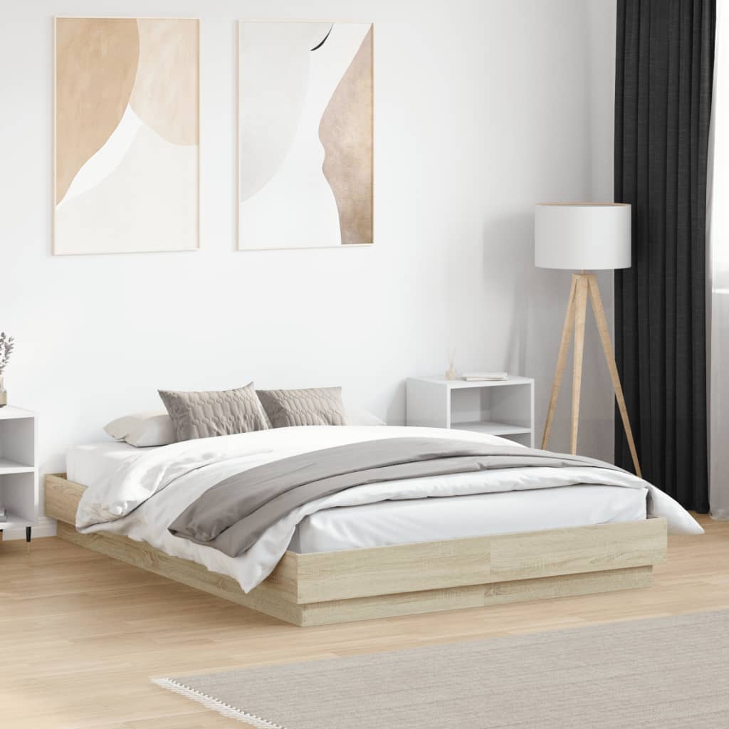 Giroletto Con Luci Led Rovere Sonoma 135x190 cm