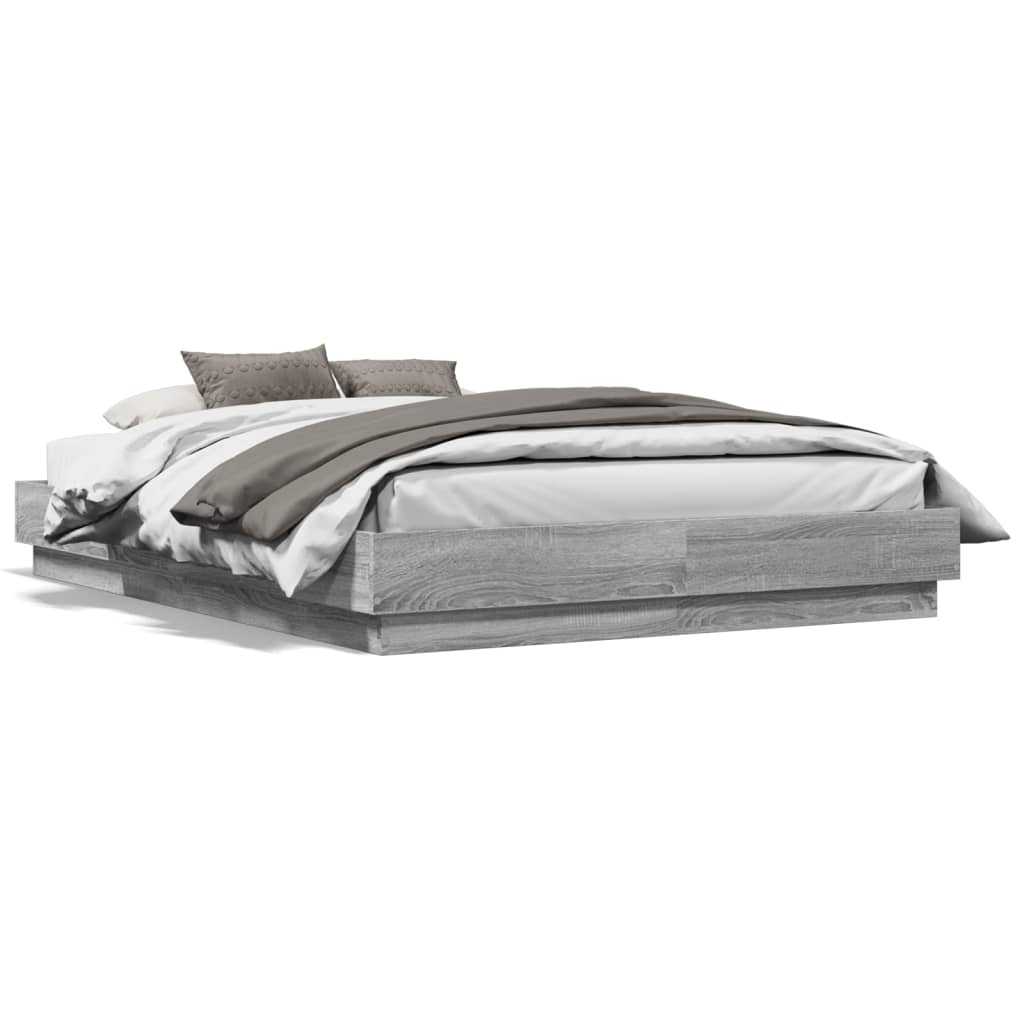 Giroletto Con Luci Led Grigio Sonoma 120x190 cm - Image 5