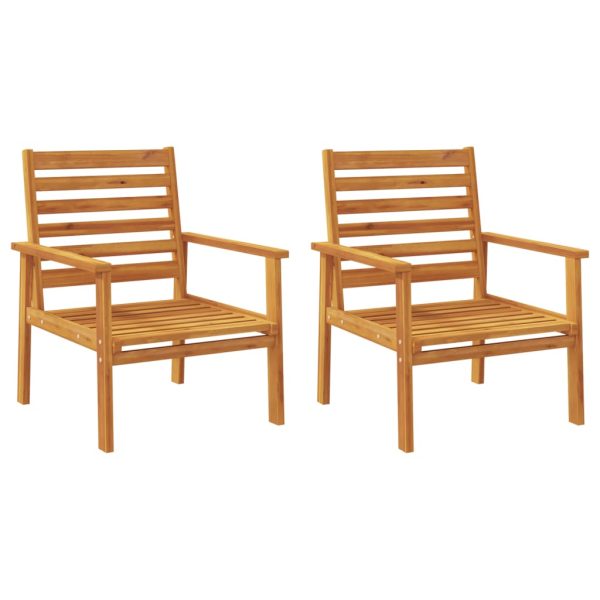 Set Salotto Da Giardino 5 Pz In Legno Massello Di Acacia - Image 4