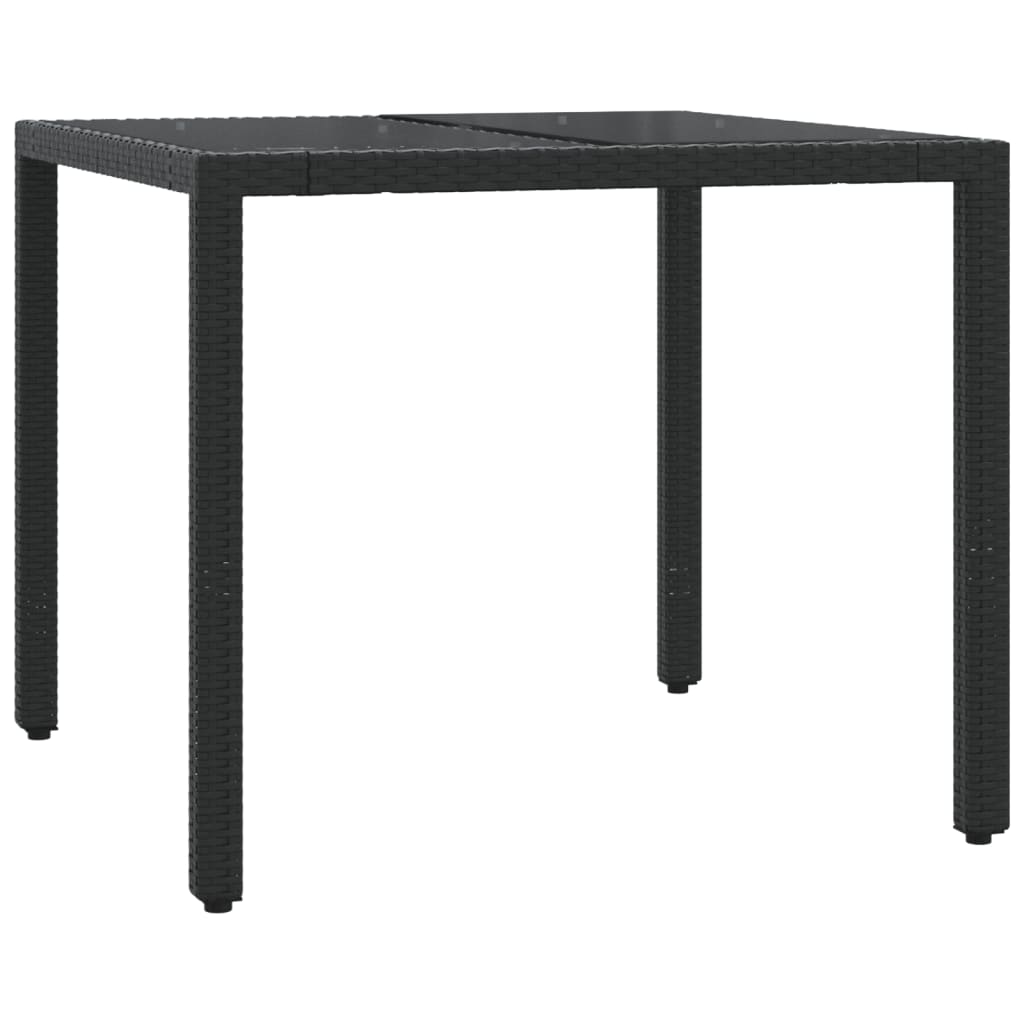 Set Da Bistrò 3 Pz Con Cuscini Nero In Polyrattan - Image 4
