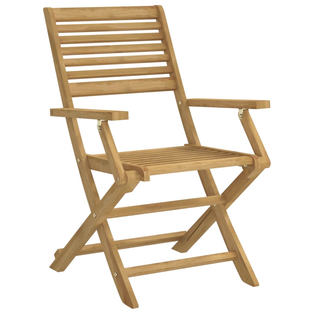 Sedie Giardino Pieghevoli 8pz 54,5x61,5x86,5 Cm Massello Acacia - Image 4