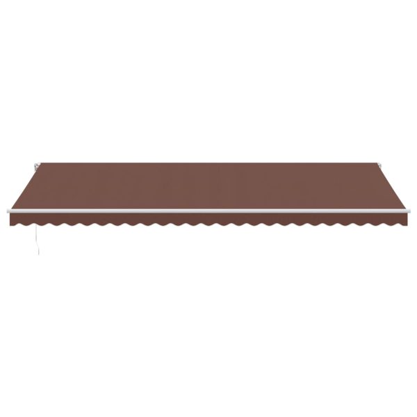 Tenda Da Sole Retrattile Manuale Marrone 600x350 cm - Image 3