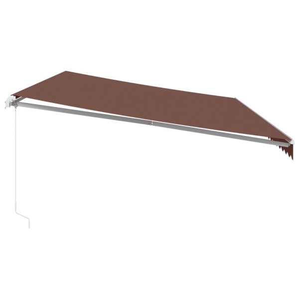 Tenda Da Sole Retrattile Manuale Marrone 600x350 cm - Image 4
