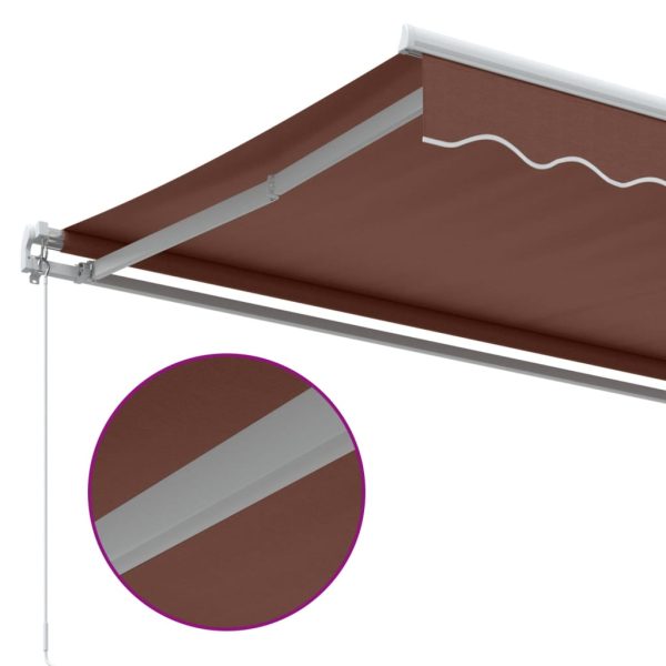 Tenda Da Sole Retrattile Manuale Marrone 600x350 cm - Image 6