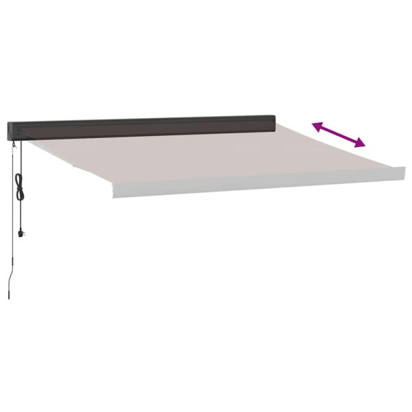 Tenda Da Sole Retrattile Automatica Marrone 300x250 cm - Image 5