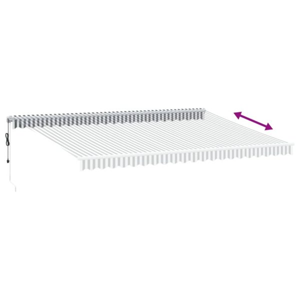 Tenda Retrattile Automatica Led Antracite E Bianco 500x350 cm - Image 6