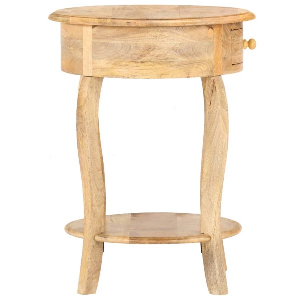 Tavolino Da Salotto 37x37x61 Cm In Legno Massello Di Mango - Image 3