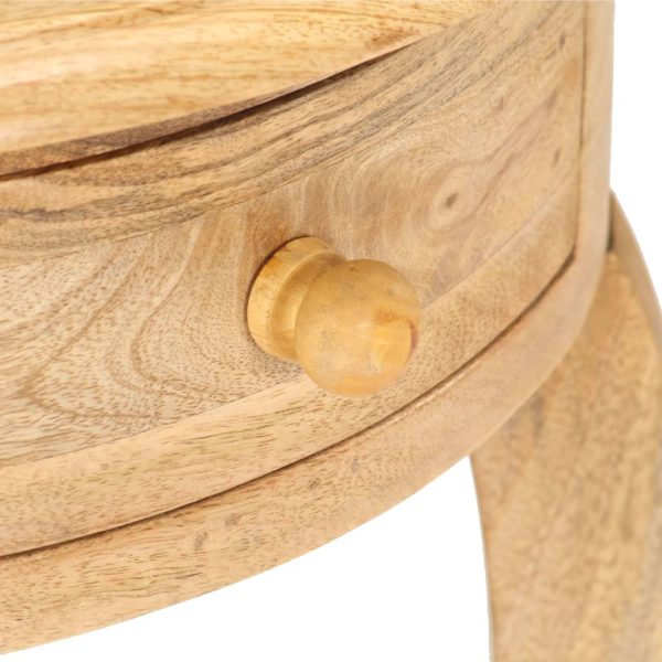 Tavolino Da Salotto 37x37x61 Cm In Legno Massello Di Mango - Image 4