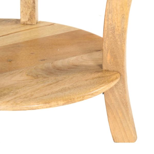 Tavolino Da Salotto 37x37x61 Cm In Legno Massello Di Mango - Image 5