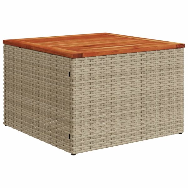 Set Divani Da Giardino 11 Pz Con Cuscini Beige In Polyrattan - Image 6