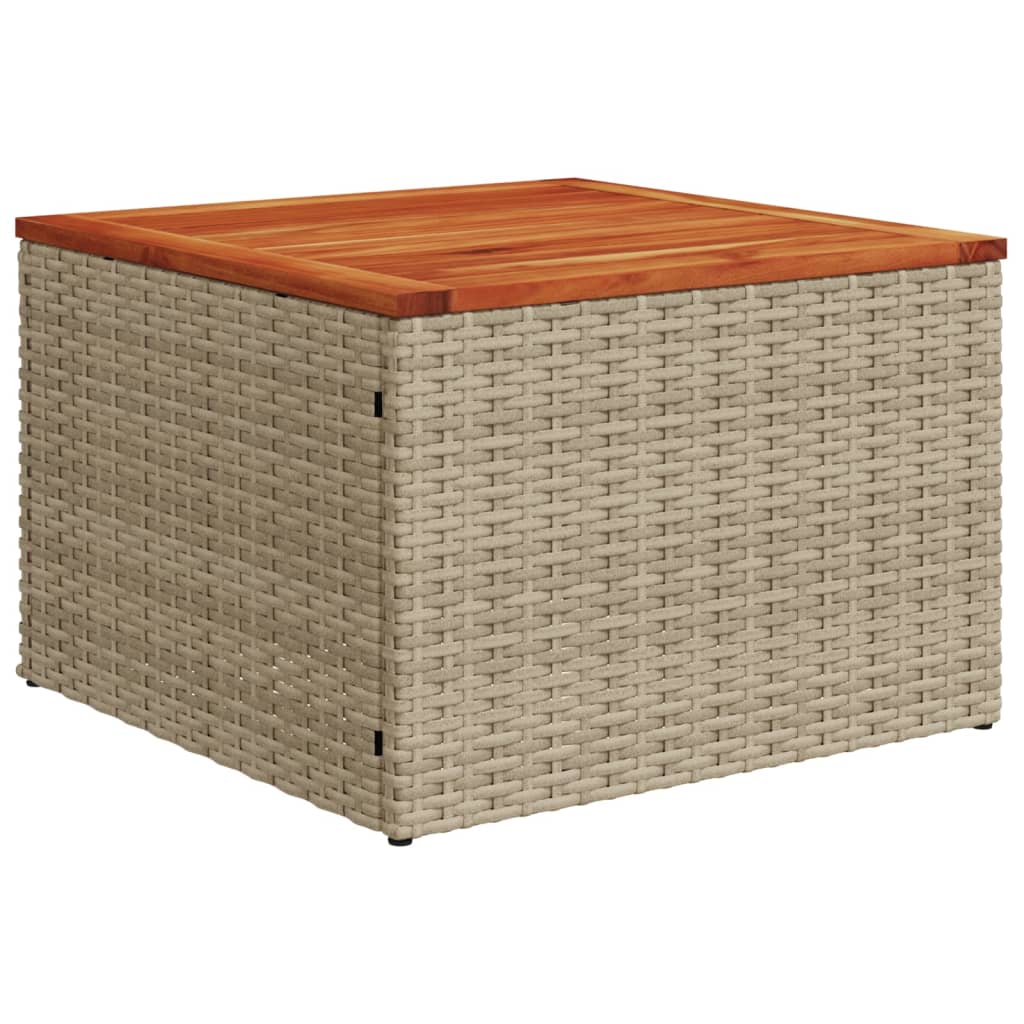 Set Divano Da Giardino 9 Pz Con Cuscini Beige In Polyrattan - Image 6