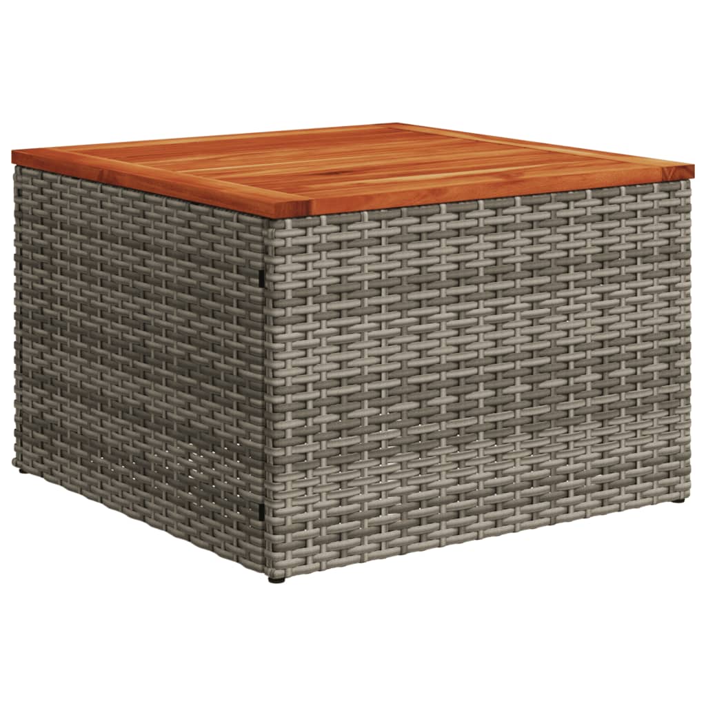 Set Divano Da Giardino 6 Pz Con Cuscini Grigio In Polyrattan - Image 6