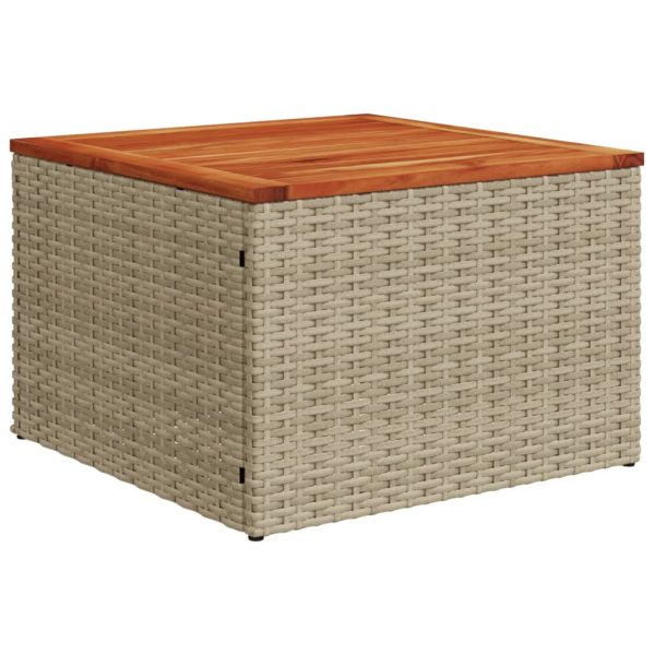 Set Divano Da Giardino 13 Pz Con Cuscini Beige In Polyrattan - Image 6