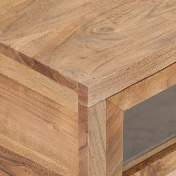 Tavolino Da Salotto 90x60x40 Cm In Legno Massello Di Acacia - Image 5