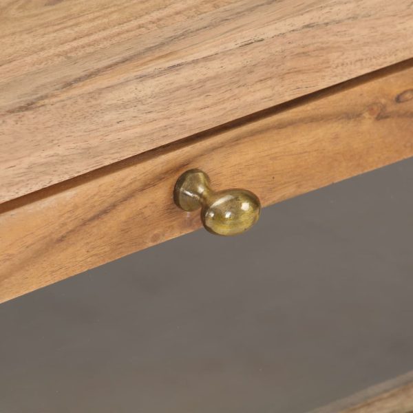 Tavolino Da Salotto 90x60x40 Cm In Legno Massello Di Acacia - Image 6