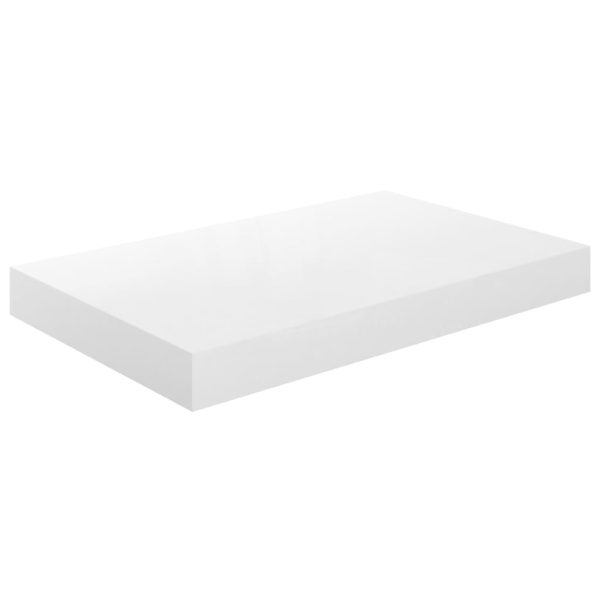 Scaffali A Parete 4 Pz Bianco Lucido 40x23x3,8 Cm In Mdf - Image 4