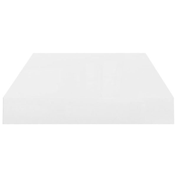 Scaffali A Parete 4 Pz Bianco Lucido 40x23x3,8 Cm In Mdf - Image 6