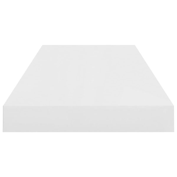 Scaffali A Parete 4 Pz Bianco Lucido 60x23,5x3,8 Cm In Mdf - Image 6