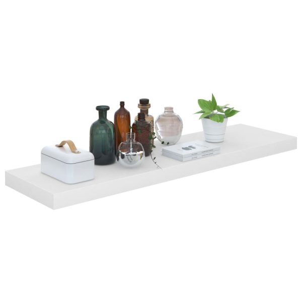 Scaffali A Parete 4 Pz Bianco Lucido 23x23,5x3,8 Cm In Mdf - Image 3
