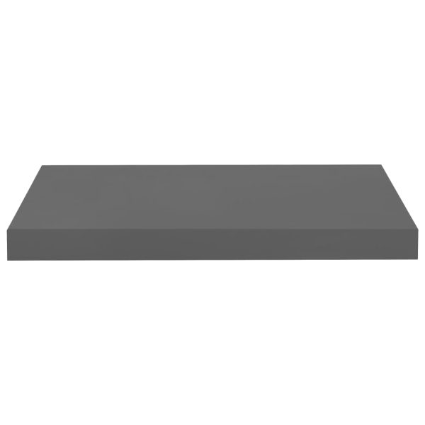 Scaffale A Parete Grigio Lucido 50x23x3,8 Cm In Mdf - Image 4