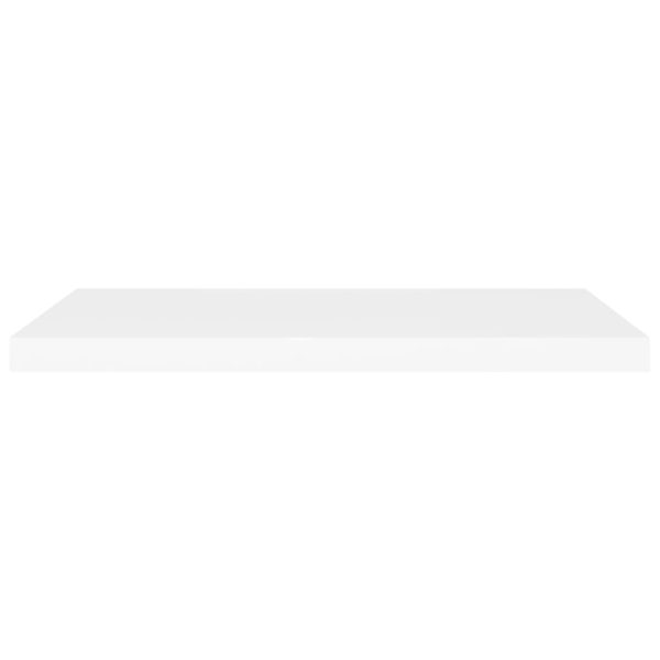 Scaffali A Parete 2 Pz Bianchi 80x23,5x3,8 Cm In Mdf - Image 4