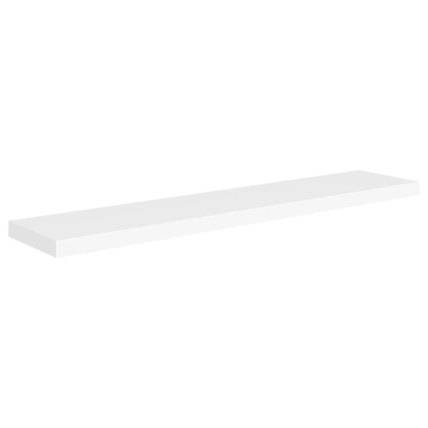 Scaffali A Parete 4 Pz Bianchi 120x23,5x3,8 Cm In Mdf - Image 3