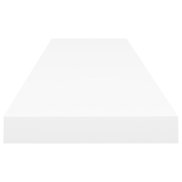 Scaffali A Parete 4 Pz Bianchi 120x23,5x3,8 Cm In Mdf - Image 5