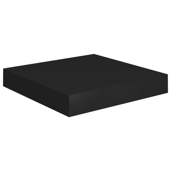 Scaffali A Parete 2 Pz Neri 23x23,5x3,8 Cm In Mdf - Image 4