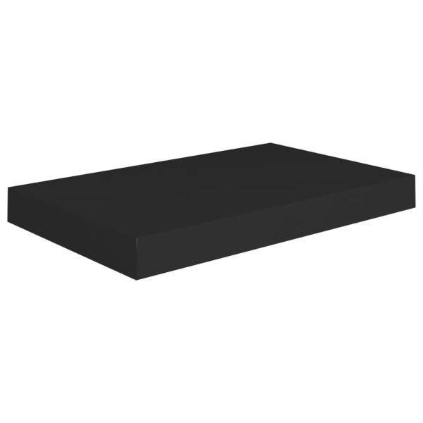 Scaffali A Parete 2 Pz Neri 40x23x3,8 Cm In Mdf - Image 4