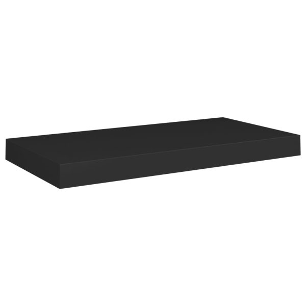 Scaffali A Parete 4 Pz Neri 50x23x3,8 Cm In Mdf - Image 3