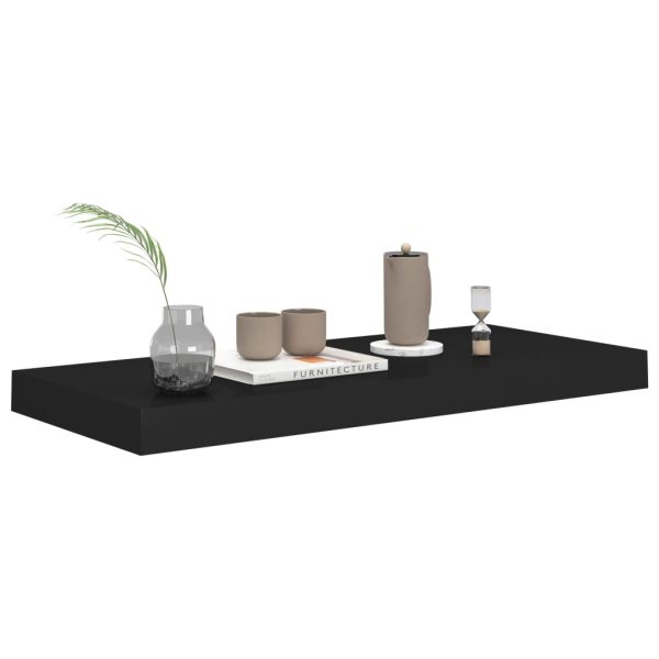 Scaffale A Parete Nero 60x23,5x3,8 Cm In Mdf - Image 3