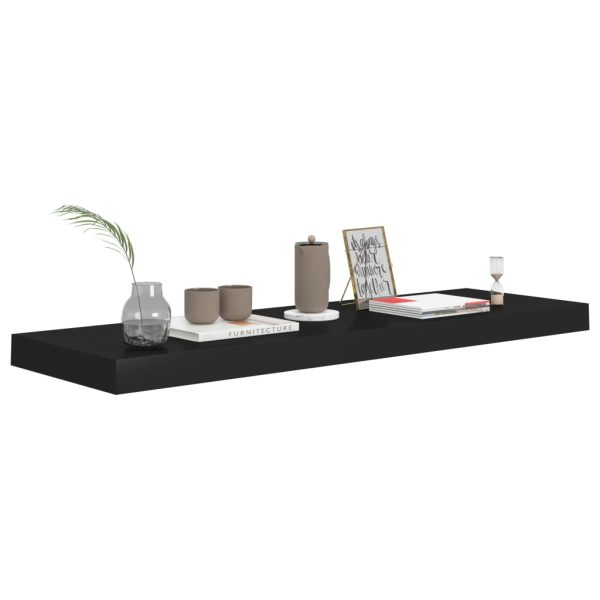 Scaffale A Parete Nero 80x23,5x3,8 Cm In Mdf - Image 3