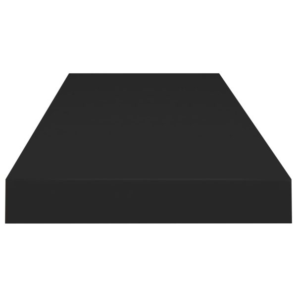 Scaffali A Parete 2 Pz Neri 80x23,5x3,8 Cm In Mdf - Image 5