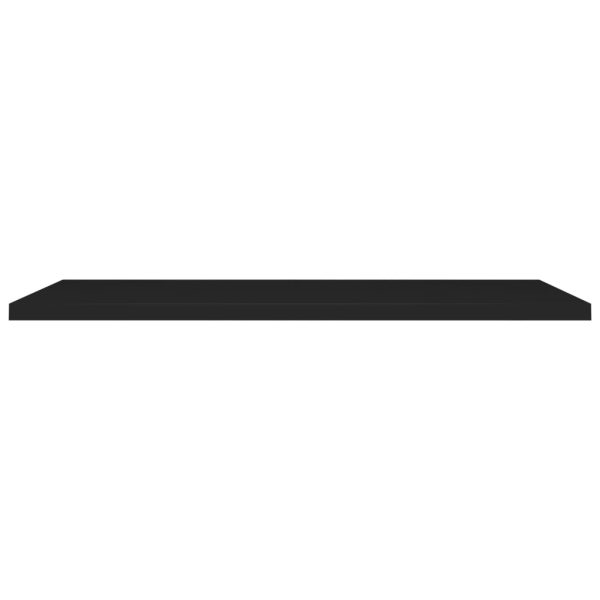 Scaffali A Parete 2 Pz Neri 120x23,5x3,8 Cm In Mdf - Image 4