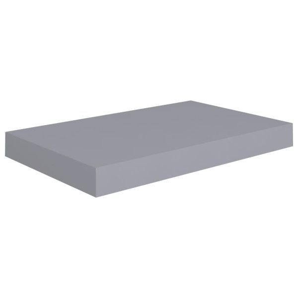 Scaffali A Parete 2 Pz Grigi 40x23x3,8 Cm In Mdf - Image 4