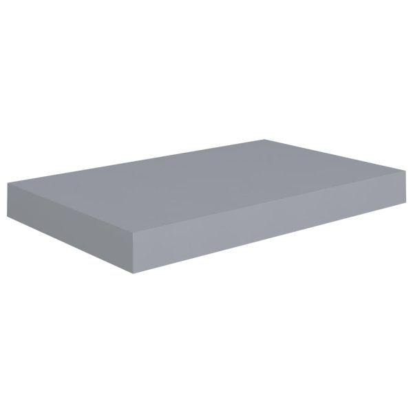 Scaffali A Parete 4 Pz Grigi 40x23x3,8 Cm In Mdf - Image 4