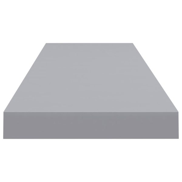 Scaffali A Parete 2 Pz Grigi 90x23,5x3,8 Cm In Mdf - Image 5