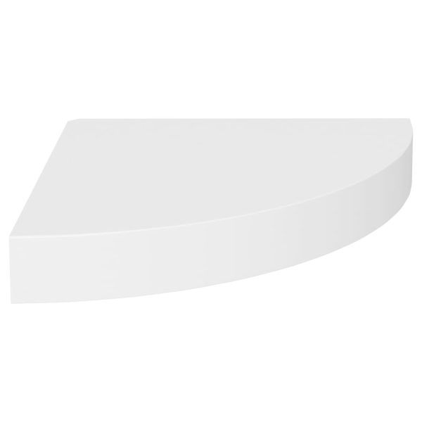 Scaffali Angolari A Parete 4 Pz Bianchi 25x25x3,8 Cm In Mdf - Image 3