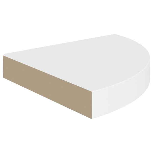 Scaffali Angolari A Parete 4 Pz Bianchi 25x25x3,8 Cm In Mdf - Image 4