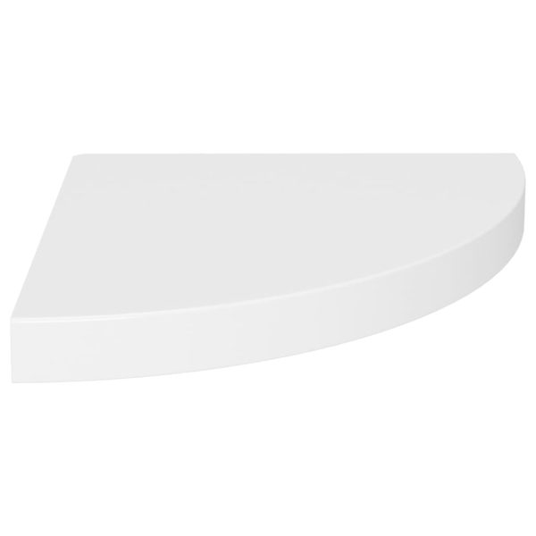 Scaffali Angolari A Parete 4 Pz Bianchi 35x35x3,8 Cm In Mdf - Image 3