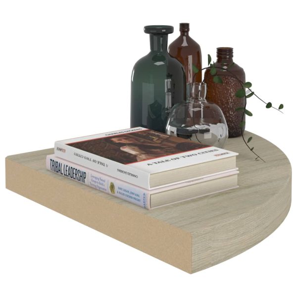 Scaffale Angolare A Parete Rovere 35x35x3,8 Cm In Mdf - Image 6