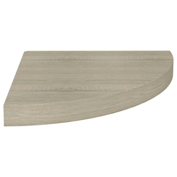 Scaffali Angolari A Parete 4 Pz Rovere 35x35x3,8 Cm In Mdf - Image 3