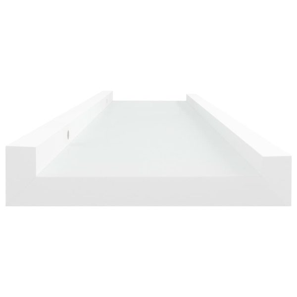 Mensole Con Sporgenza 2 Pz Bianche 40x9x3 Cm Mdf - Image 5