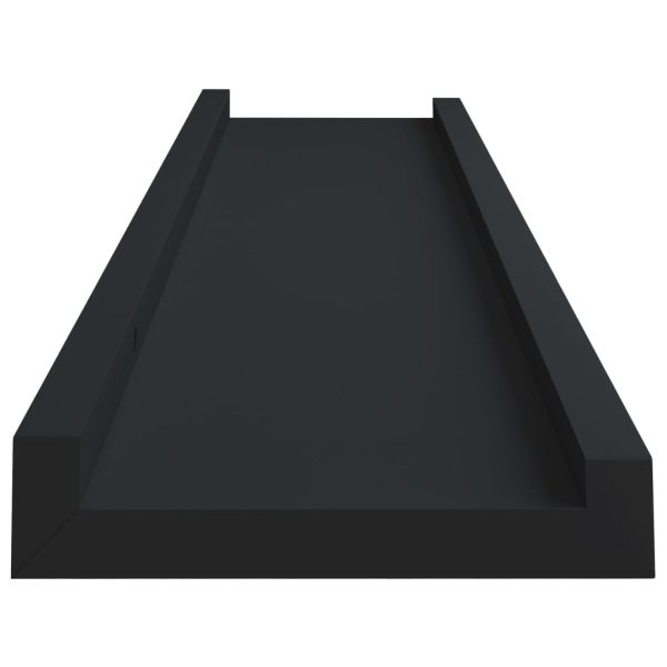 Mensole Con Sporgenza 2 Pz Nere 40x9x3 Cm Mdf - Image 5
