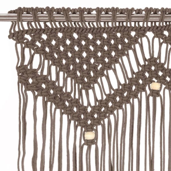 Tenda Macramè Grigio Talpa 140x240 Cm In Cotone - Image 3