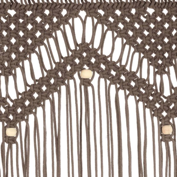 Tenda Macramè Grigio Talpa 140x240 Cm In Cotone - Image 4