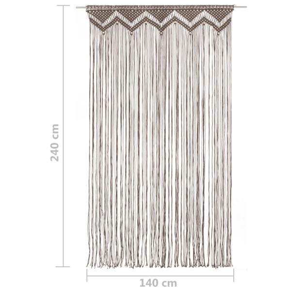 Tenda Macramè Grigio Talpa 140x240 Cm In Cotone - Image 5