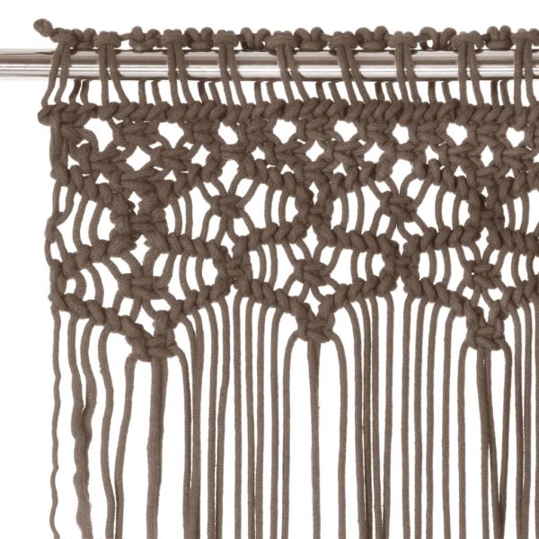 Tenda Macramè Grigio Talpa 140x240 Cm In Cotone - Image 3